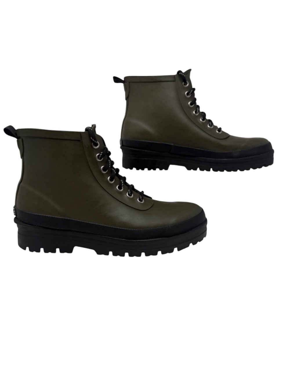 chooka Redmond Hiker Olive Green Lace-Up Waterproof Ankle Boots Size 8